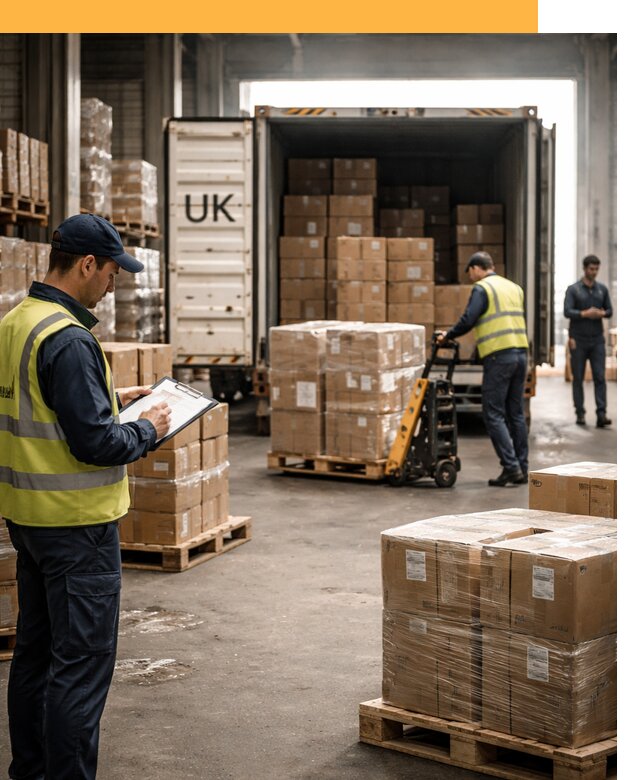 Доставка грузов из Великобритании с таможенным оформлением от 12665