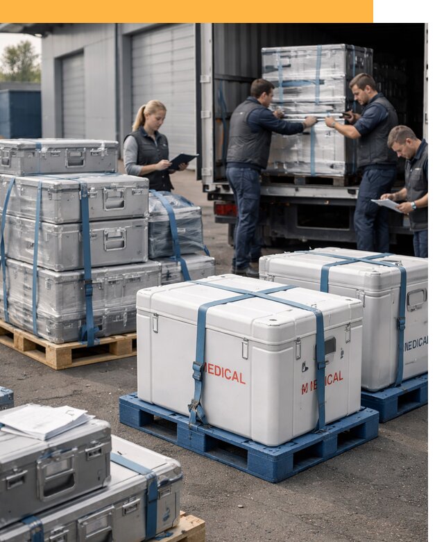 Перевозка медицинского оборудования по всему миру от 15198 руб