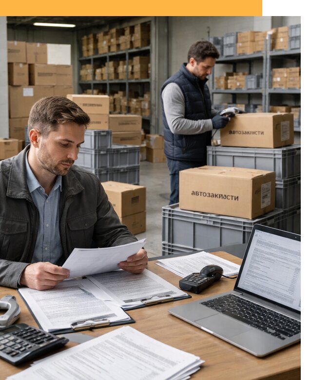 Таможенное оформление автозапчастей по выгодным тарифам от 8612