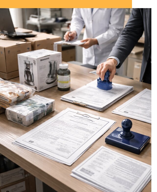 Сертификация импортных товаров от 12158 с таможенным сопровождением